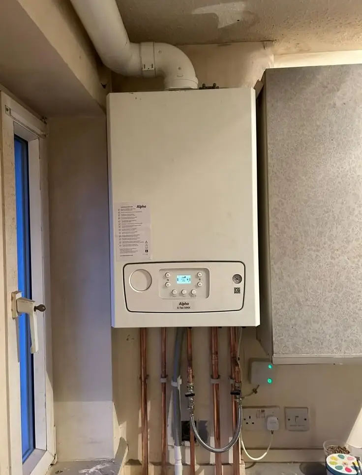 Alpha boiler installation carried out by trusted gas and heating specialists Buchanan Gas and Heating