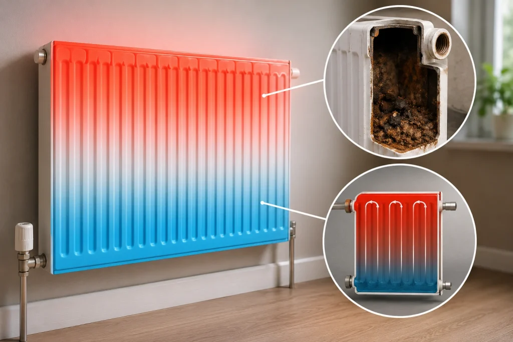 radiators cold at the bottom sludge - Buchanan Gas & Heating Ltd